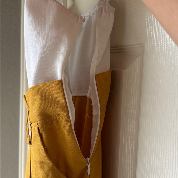 The Clothing Company White and Yellow Jumpsuit - Picture 4 of 4